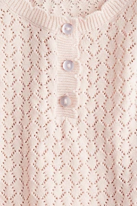 Pointelle-Knit Top