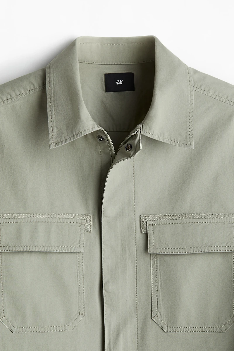 Regular-Fit Utility Overshirt