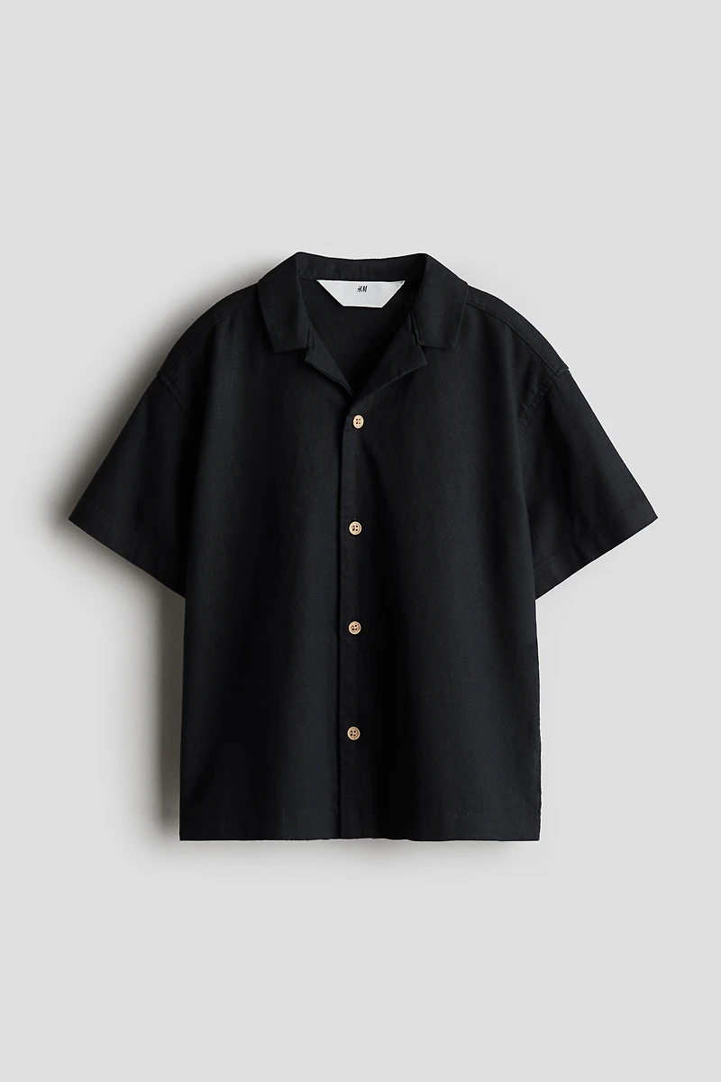Linen-Blend Resort Shirt