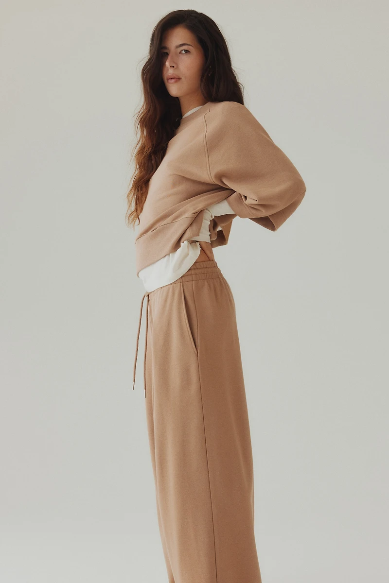 Pleat-Detail Drawstring Pants