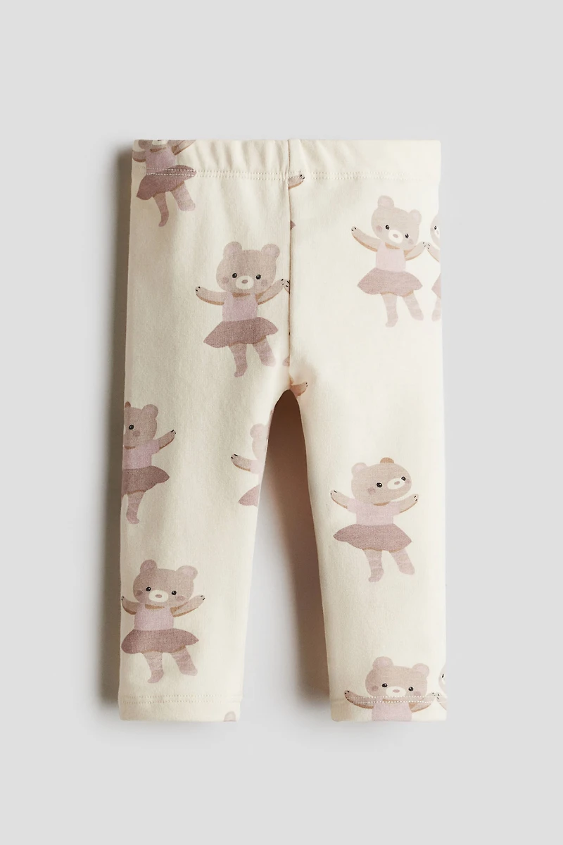 Printed Brushed-Inside Leggings