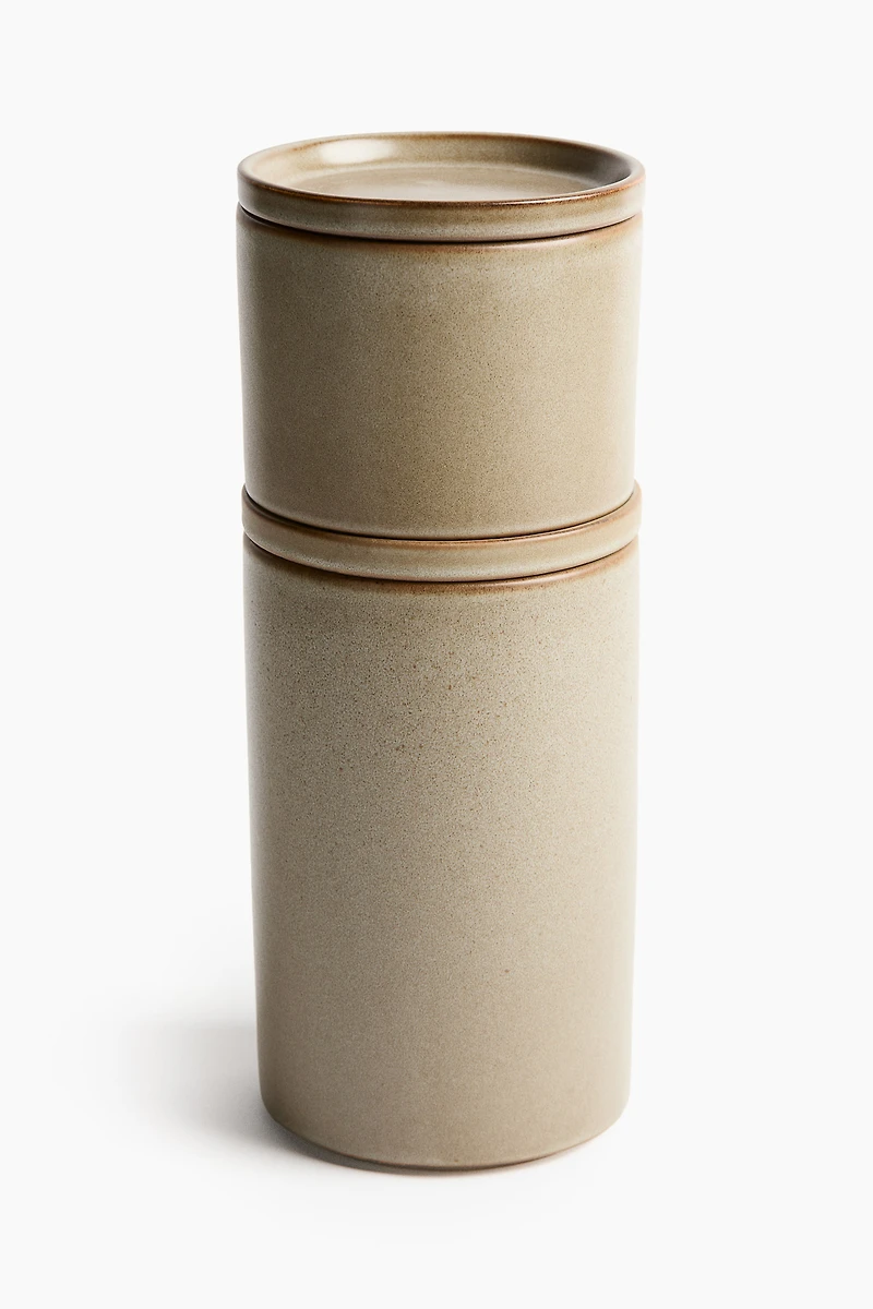 Small Reactive-Glaze Jar
