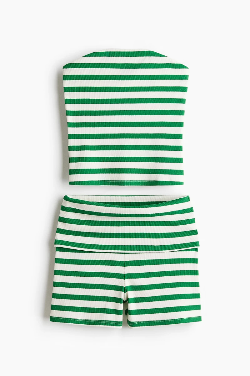 2-Piece Tube Top and Shorts Set