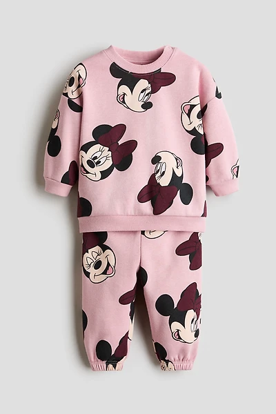 2-Piece Printed Sweatshirt and Joggers Set