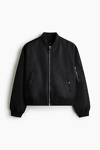 Padded Nylon Bomber Jacket