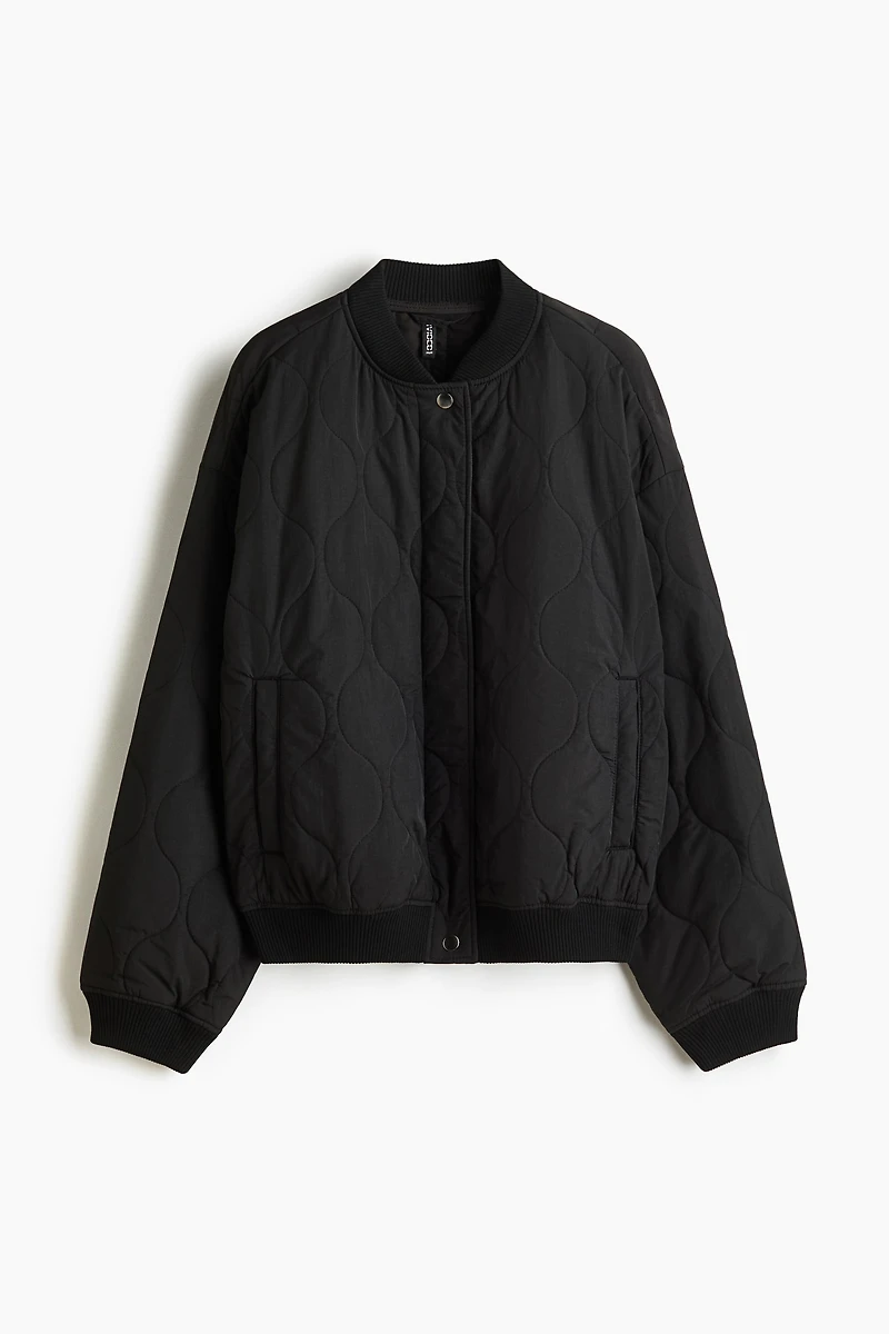Quilted Bomber Jacket