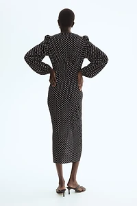 Long-Sleeved Viscose Dress