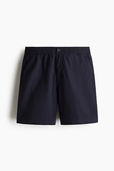 Relaxed-Fit Poplin Shorts