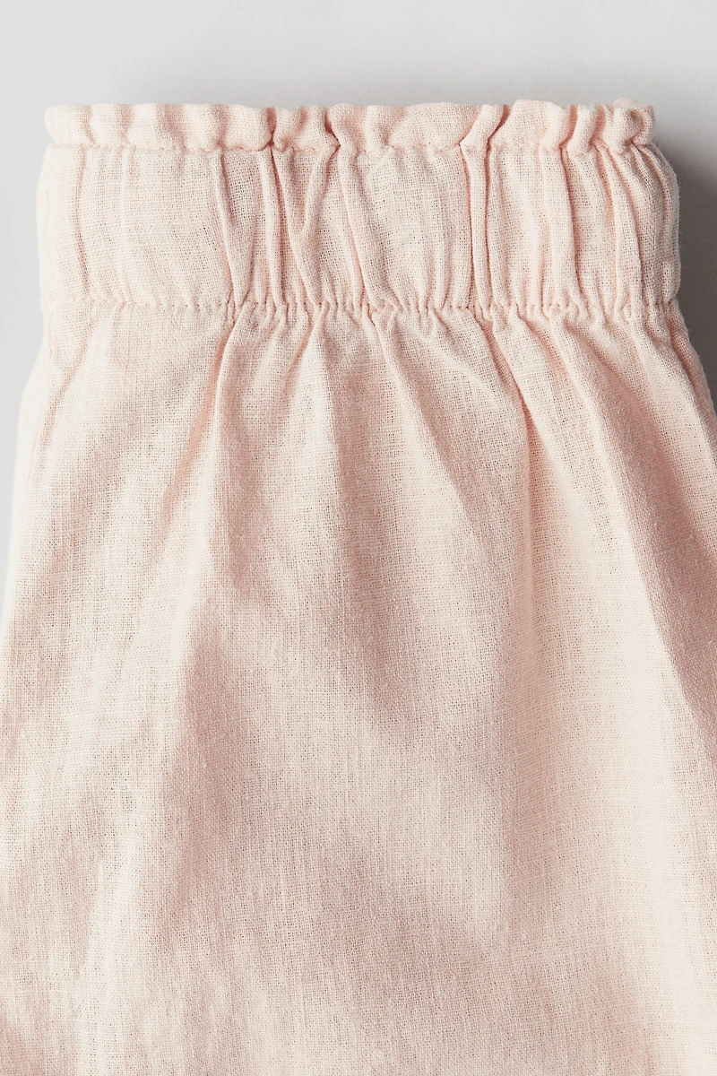 Linen-Blend Pants