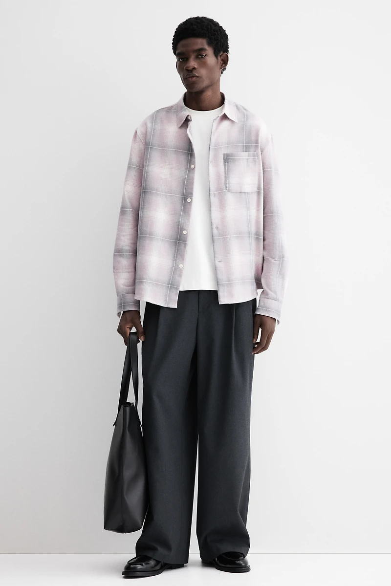 Loose-Fit Flannel Shirt