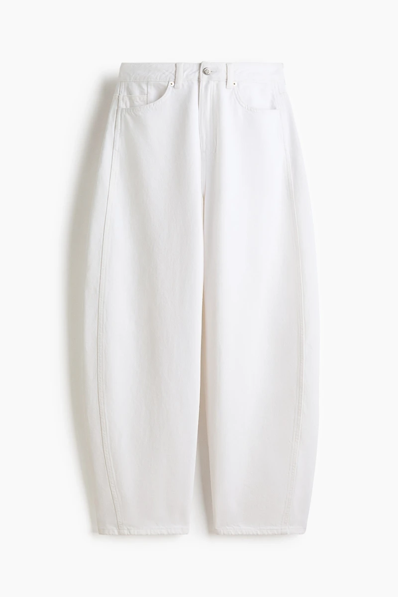 Jean flottant taille haute