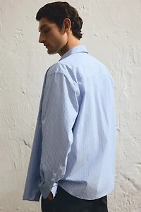 Chemise ample en popeline