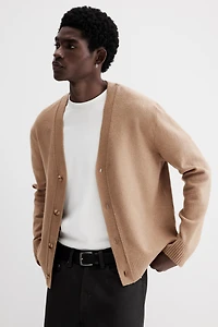 Regular-Fit Brushed Cardigan