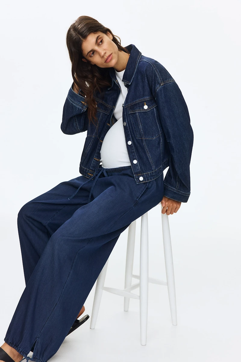 MAMA Balloon-Leg Denim Pants