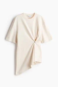 Draped-Detail Asymmetric Top