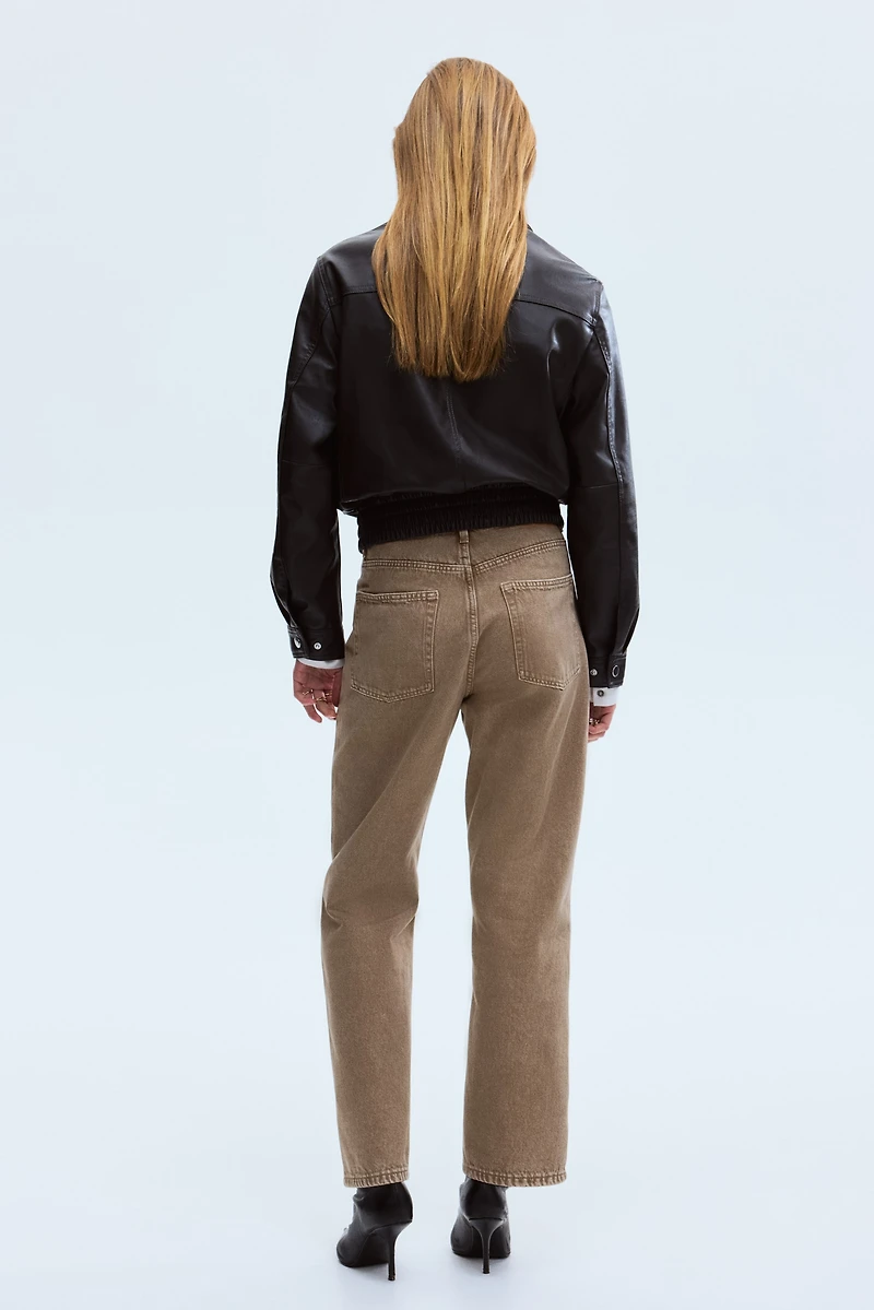 Straight High Waist Ankle Jeans