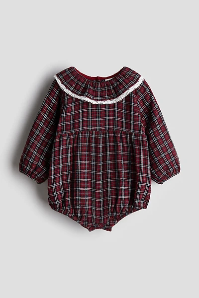 Barboteuse en mousseline de coton