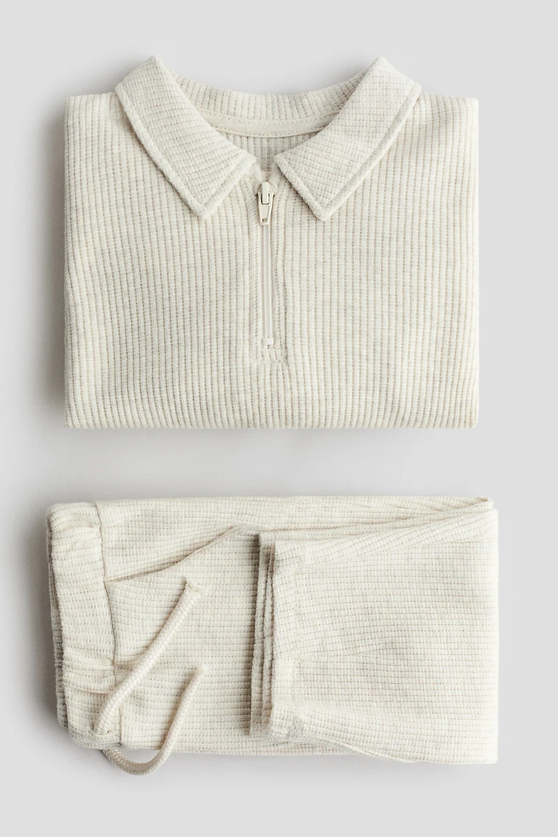 2-piece ribbed cotton set