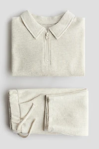 2-piece ribbed cotton set