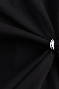 Draped-Detail Asymmetric Top