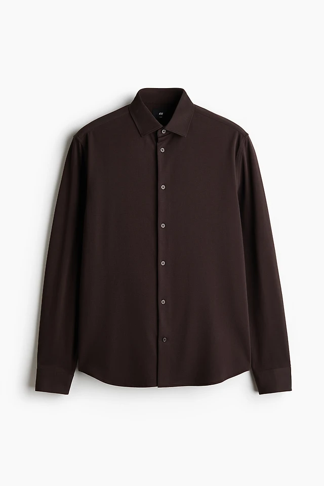 Four-Way Stretch Slim-Fit Shirt