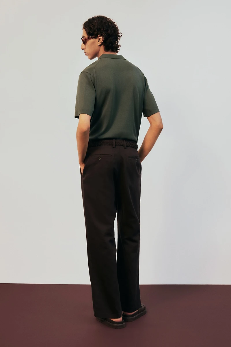 Regular-Fit Fine-Knit Polo Shirt