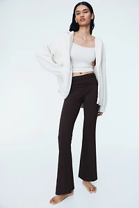 Gathered Microfiber Yoga Pants