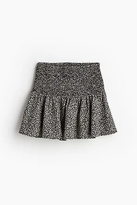 Smocked Mini Skirt