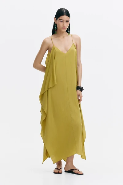 Draped Crêpe Dress