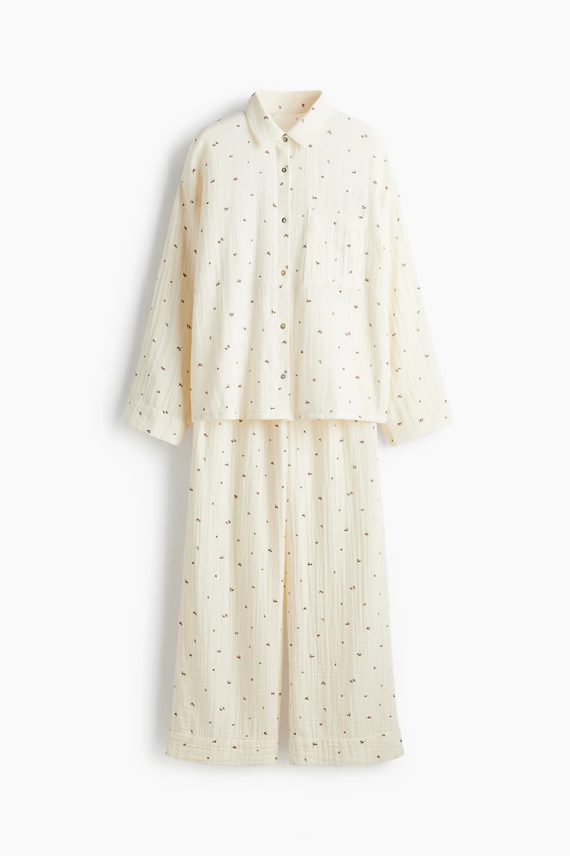 Pyjama en mousseline de coton