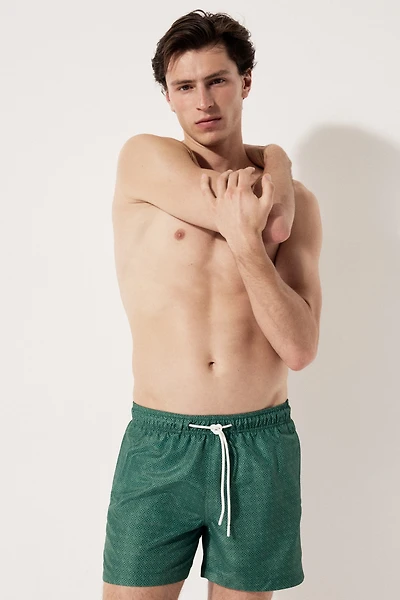 Patterned Swim Shorts