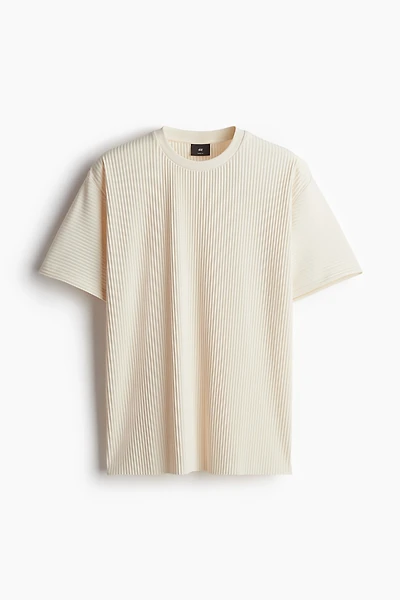 T-shirt plissé Coupe Flottante