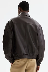 Blouson aviateur en cuir