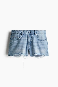 Low-Rise Denim Shorts
