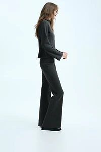 Pantalon évasé en tricot