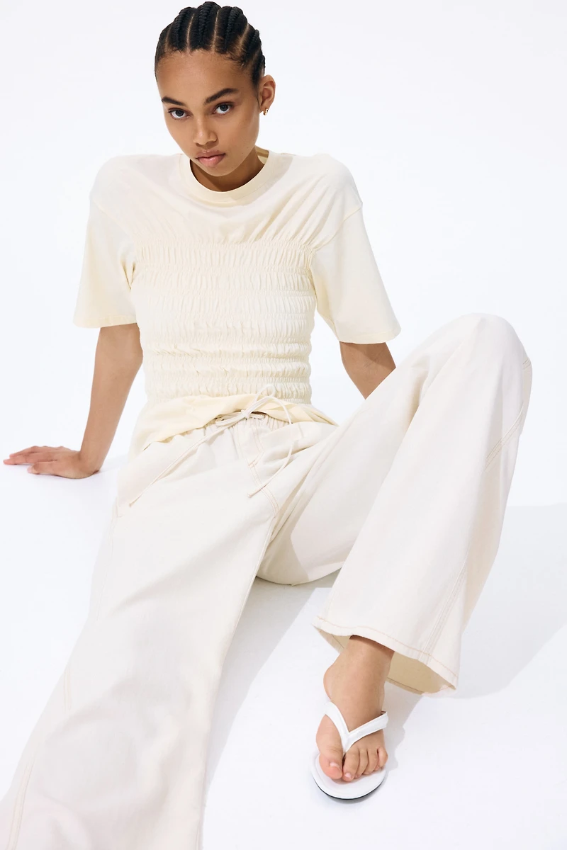 Pantalon à cordon en denim