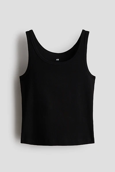 Ribbed Cotton Tank Top