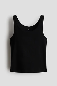 Ribbed Cotton Tank Top