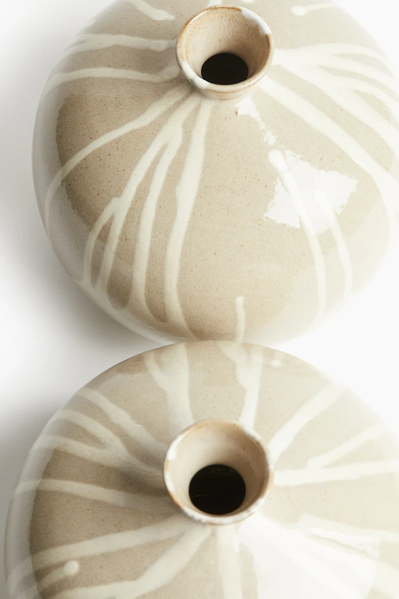 Hand-Painted Terracotta Vase