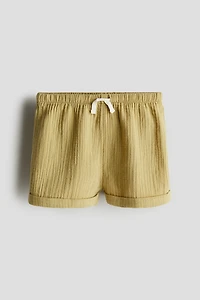 Cotton Muslin Shorts