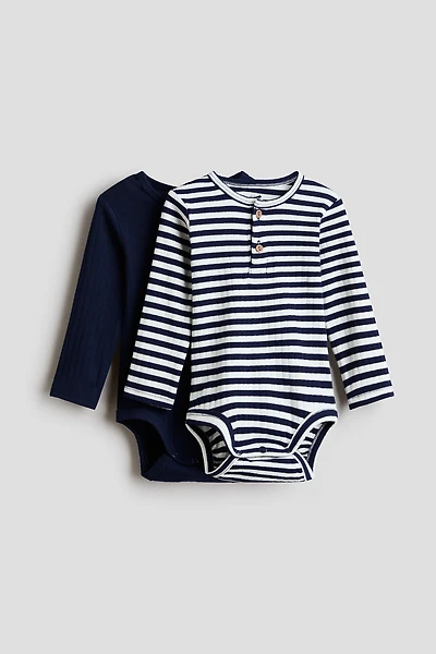 Lot de 2 maillots à col tunisien