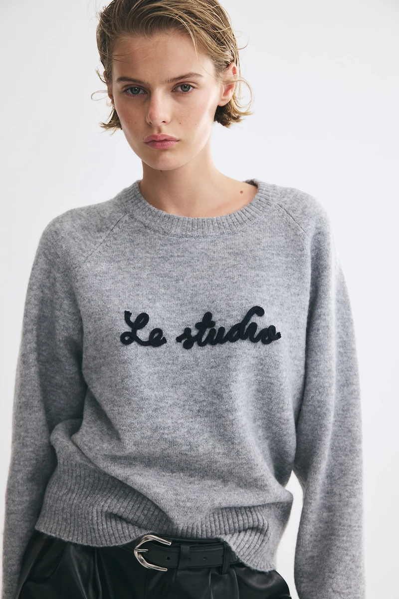 Appliquéd Sweater