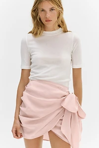 Draped Wrap Skirt