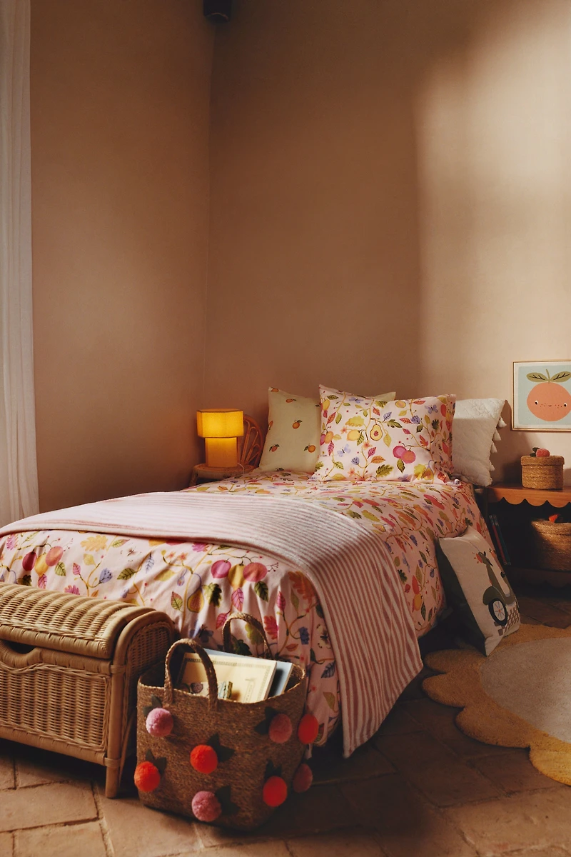 Printed Cotton Duvet Cover Set