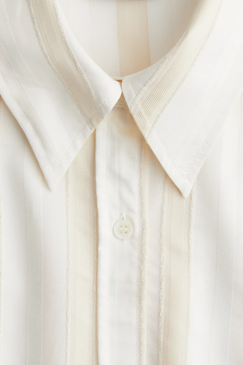 Chemise ample en tissu ratière