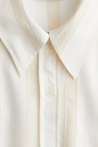 Oversized Dobby-Weave Shirt