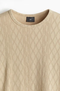 T-shirt texturé près du corps