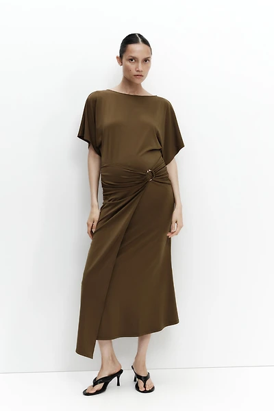 MAMA Wrap-Detail Dress