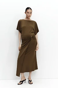 MAMA Wrap-Detail Dress