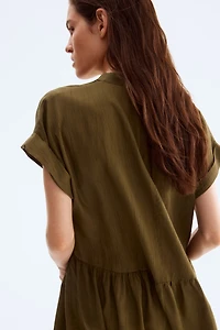 Crinkled Tunic Dress